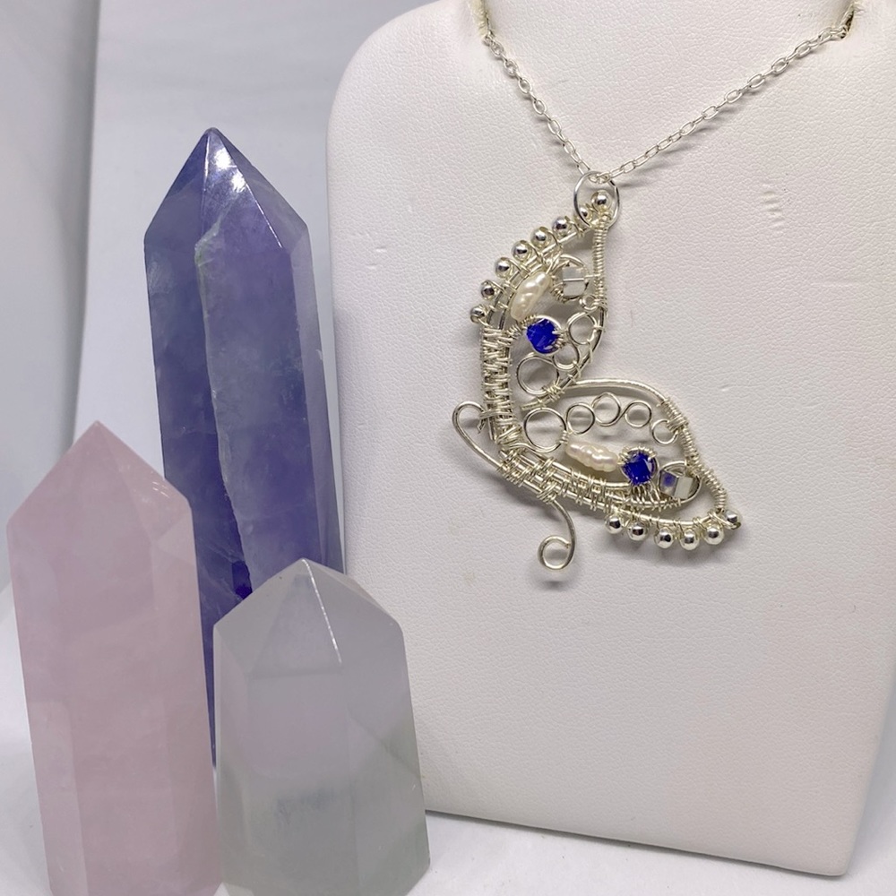 Handmade wire wrapped necklace